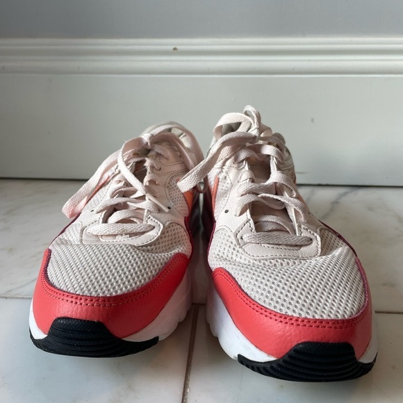 Nike, women’s 9.5, Air Max, coral pink white running walking active comfort shoe - Picture 2 of 10